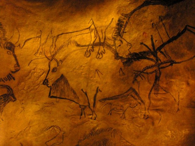 SPIRITUALITY SCIENCE - THE STATUS OF MAN: THE EVIDENCE OF PRECISION GRIP. NIAUX CAVE PAINTINGS, c.14,000-c. 9500 B.C., THE SOLUTREO - MAGDALENIAN PERIOD.