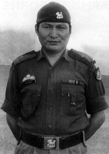 SPECIAL FRONTIER FORCE - THE OFFICIAL SECRETS ACT: MEMBERS OF SPECIAL FRONTIER FORCE CAN BE RECOGNIZED BY THE UNIFORM, BADGES ON THE CAP, SHOULDER, AND THE METAL BUCKLE OF THE BELT. MEMBERS OF THE ORGANIZATION DO NOT CONCEAL THEIR UNIFORM OR IDENTITY.