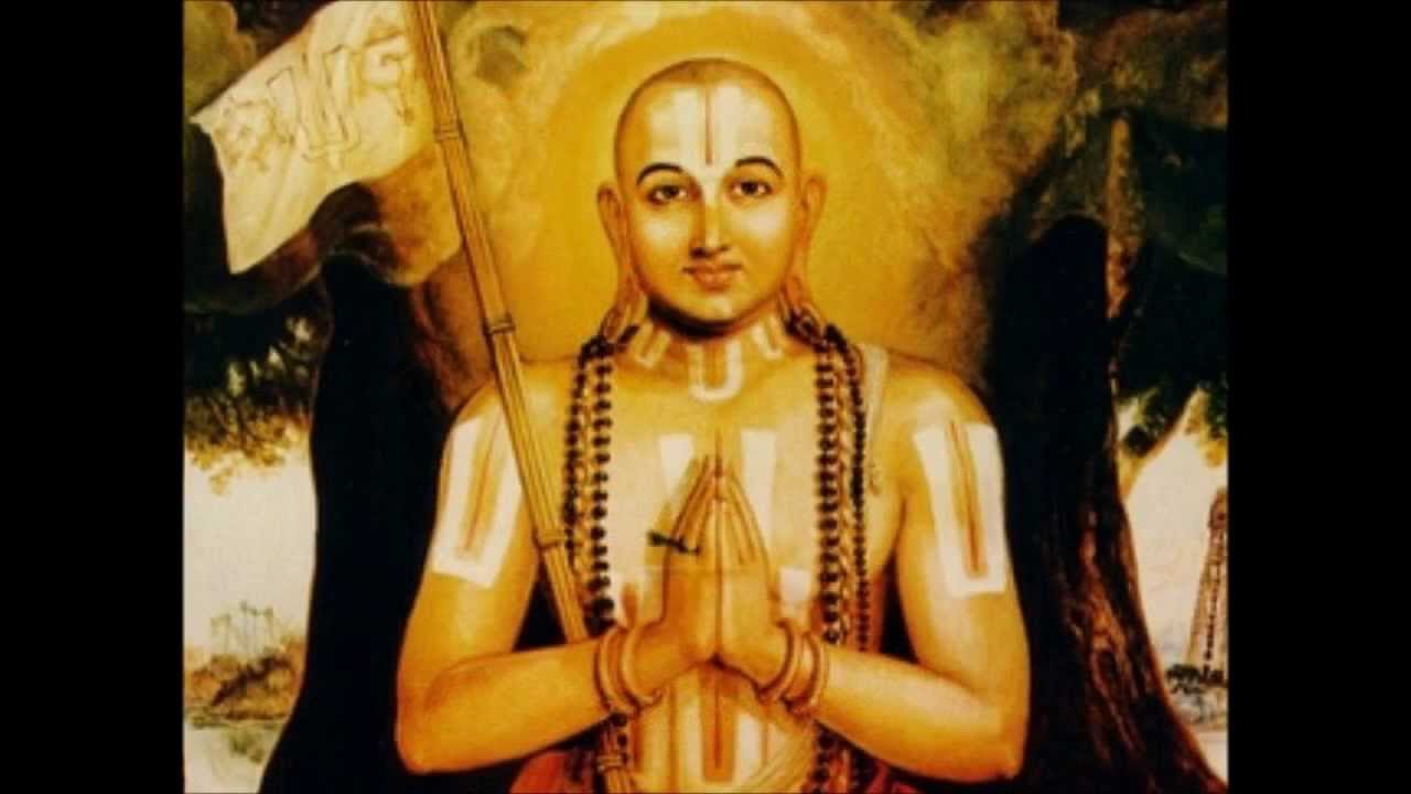 BHARAT DARSHAN - THREE GREAT TEACHERS OF INDIA: RAMANUJACHARYA(c.1017 - c.1137), EXPONENT OF 'VISISHTADVAITA' OR MODIFIED NON-DUALISM FORMULATED RATIONAL BASIS TO WORSHIP 'PERSONAL GOD' WITH DEVOTION. GOD CREATED MAN AS AN INDIVIDUAL WITH INDIVIDUALITY AND MAN CAN NEVER CEASE TO BE AN INDIVIDUAL.