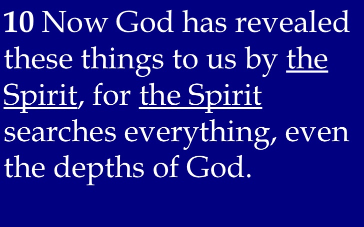 WISDOM FROM THE SPIRIT. NEW YEAR GREETINGS - WISDOM TO GUIDE IN 2016. I SEEK WISDOM FROM 1 CORINTHIANS, CHAPTER 2, VERSE 10.
