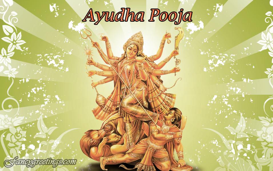 DEVI NAVRATRI, NINE-NIGHT CELEBRATION, DAY - 9, MAHA NAVAMI, AYUDHA PUJA, WORSHIP OF ALL WEAPONS, TOOLS, EQUIPMENT USED BY MAN TO ACCOMPLISH ACTION.