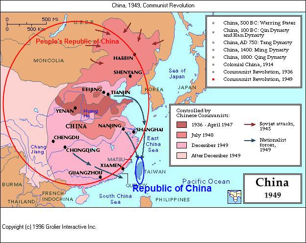 The Story of America includes a chapter to prevent the emergence of Red China.